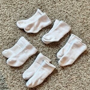 Set of White Baby Socks